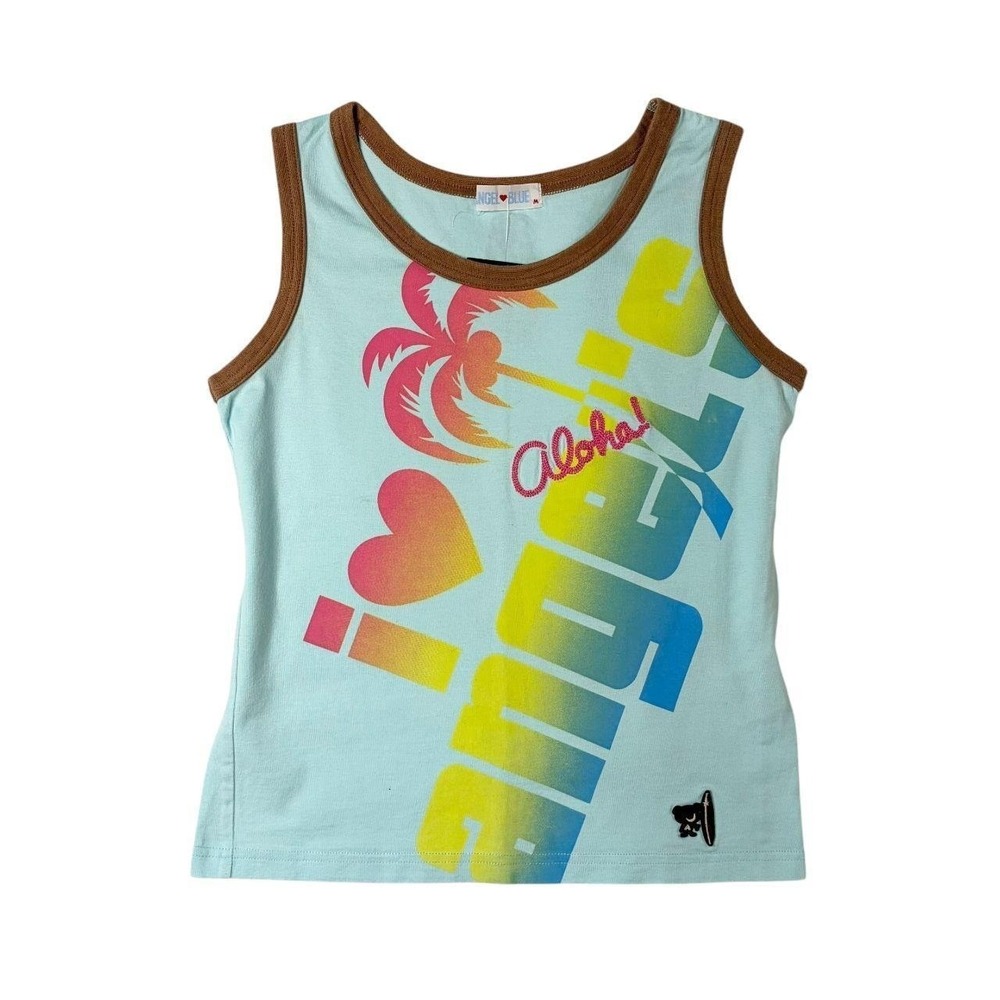 Angel Blue "aloha" graphic tank